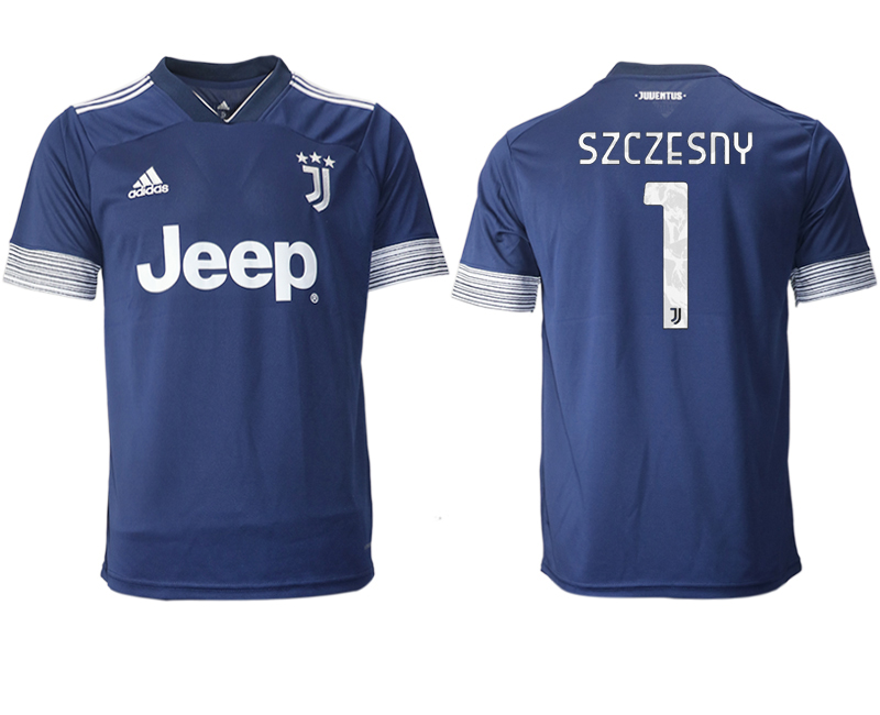 Men 2020-2021 club Juventus away aaa version #1 blue Soccer Jerseys